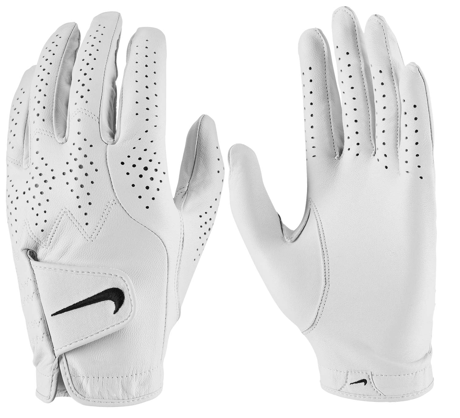 Mens Tour Classic IV Left Hand Golf Glove White , White , Black Medium/Large