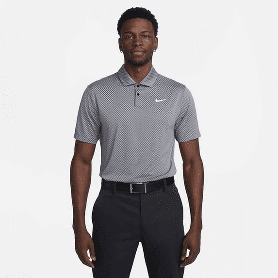 Nike Tour Men's Dri-FIT Golf Polo Color: Black/Dark Smoke Grey/Light Smoke Grey/White Size: S