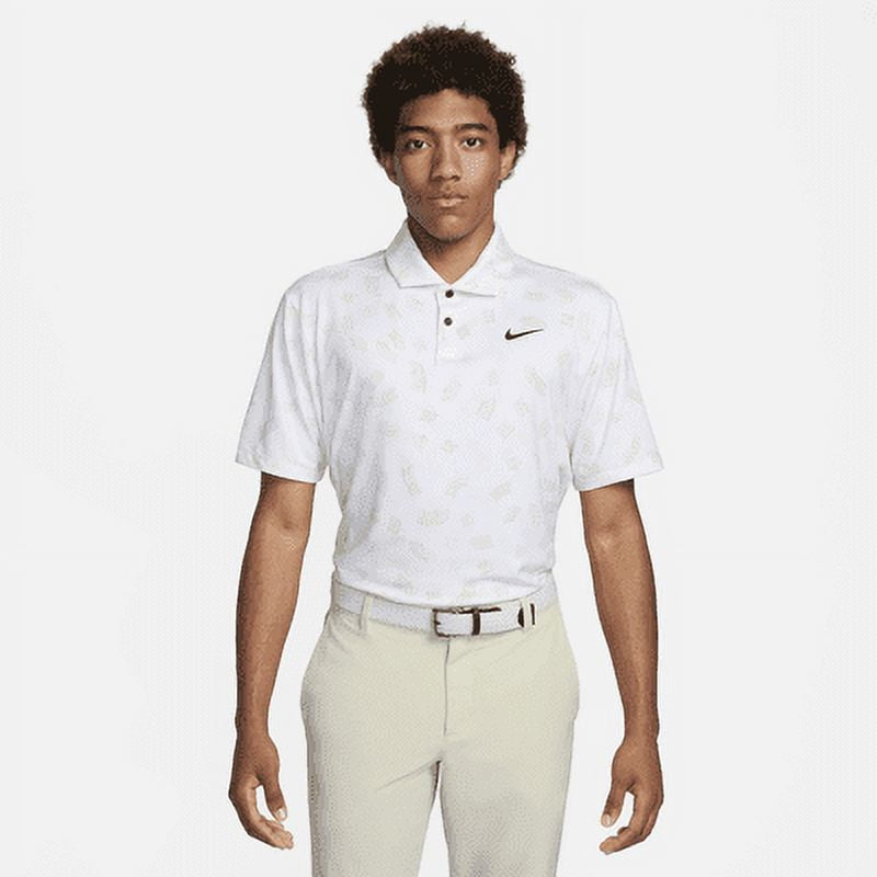 Nike Tour Men's Dri-FIT Golf Polo Color: White/Black Size: 2XL