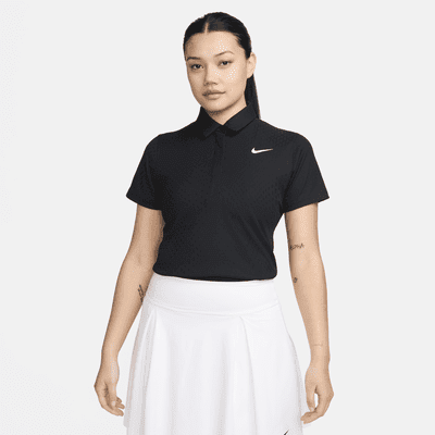 Nike Tour Women s Dri FIT ADV Short Sleeve Golf Polo Color Black White Size S Walmart