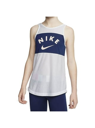 Nike Jdi Tank Top And Leggings Set Girls Active Shirts & Tees Size 6X,  Color: White/Teal 