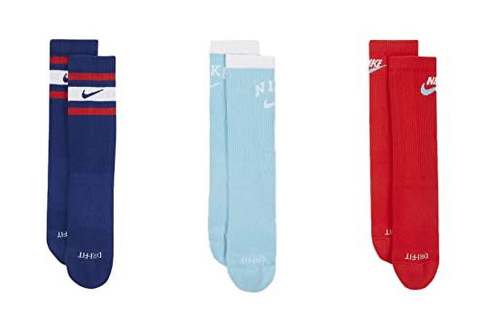 Nike UNISEX Everyday Plus Cushioned Crew Socks 3 Pairs Multi Color ...