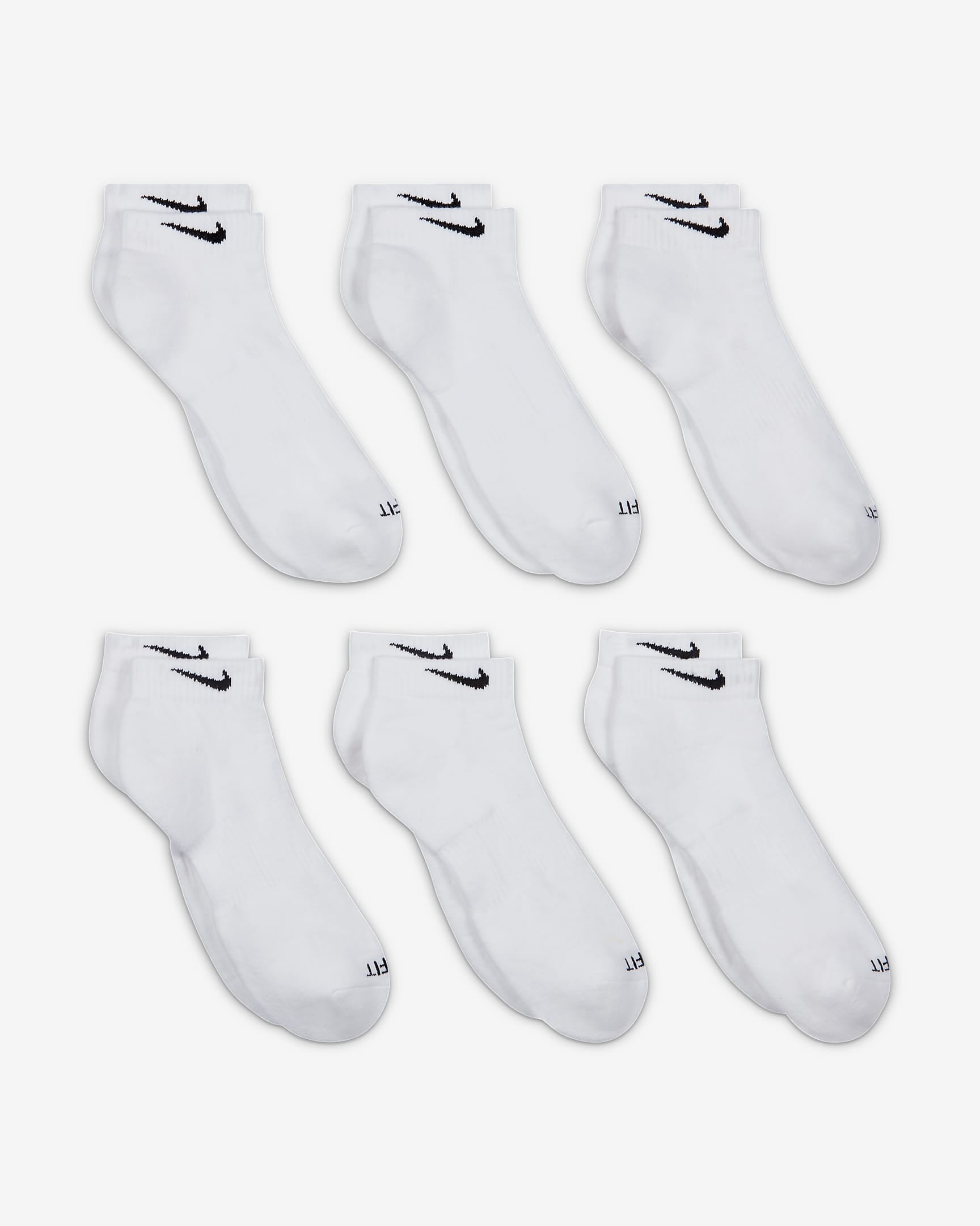 low cut white nike socks