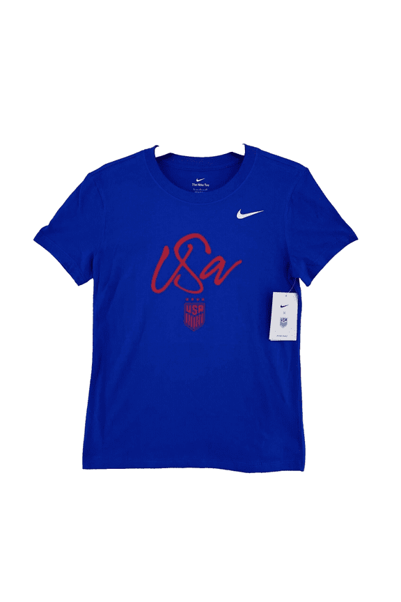 USA Soccer Core SS Women's T Shirt, Blue, L