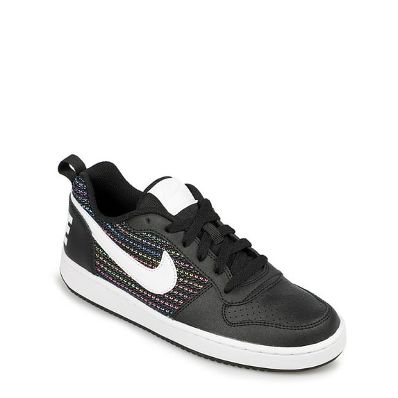 Nike Unisex Adult Shoes Lace-up Court Borough Low Casual, Black & White, Size 3.5