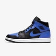 thumbnail image 1 of Men's Jordan 1 Mid "Royal" Black/Hyper Royal-White (554724 077) - 10.5, 1 of 8