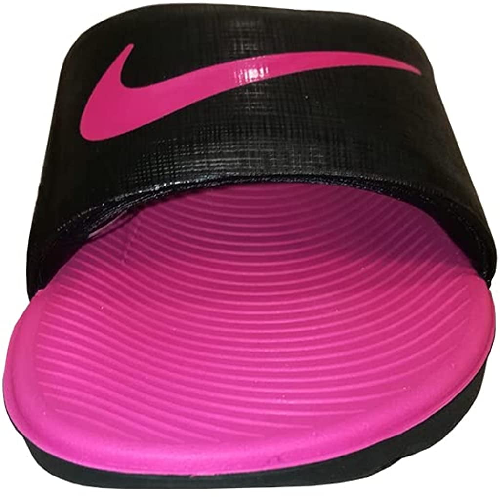 Nike Unisex Child Kawa Slide Gs Ps Sandal Black Vivid Pink 2Y Walmart