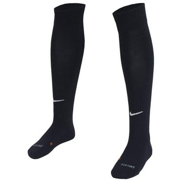 Nike Unisex Classic II Cushion over-the-Calf Soccer Football Sock Black/White, Large
