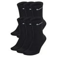 thumbnail image 1 of Nike Unisex Everyday Cotton Cushioned Crew Training Socks with DRI-FIT Technology, Large Black (Pack of 6 Pairs), 1 of 4