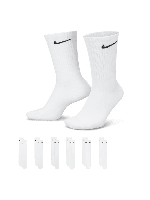 Unisex Mid-Calf Casual Socks, White