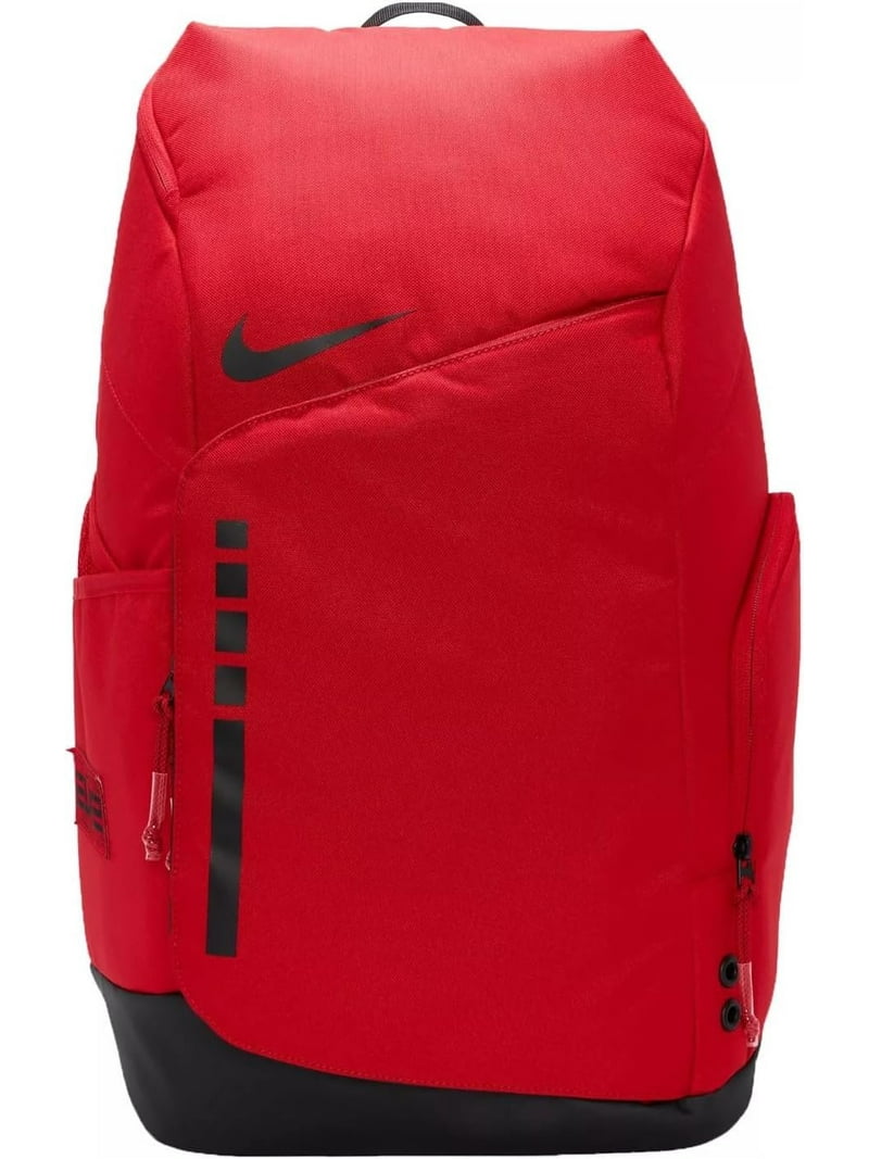 Nike Unisex Polyester Hoops Elite Backpack, Royal Red and Black