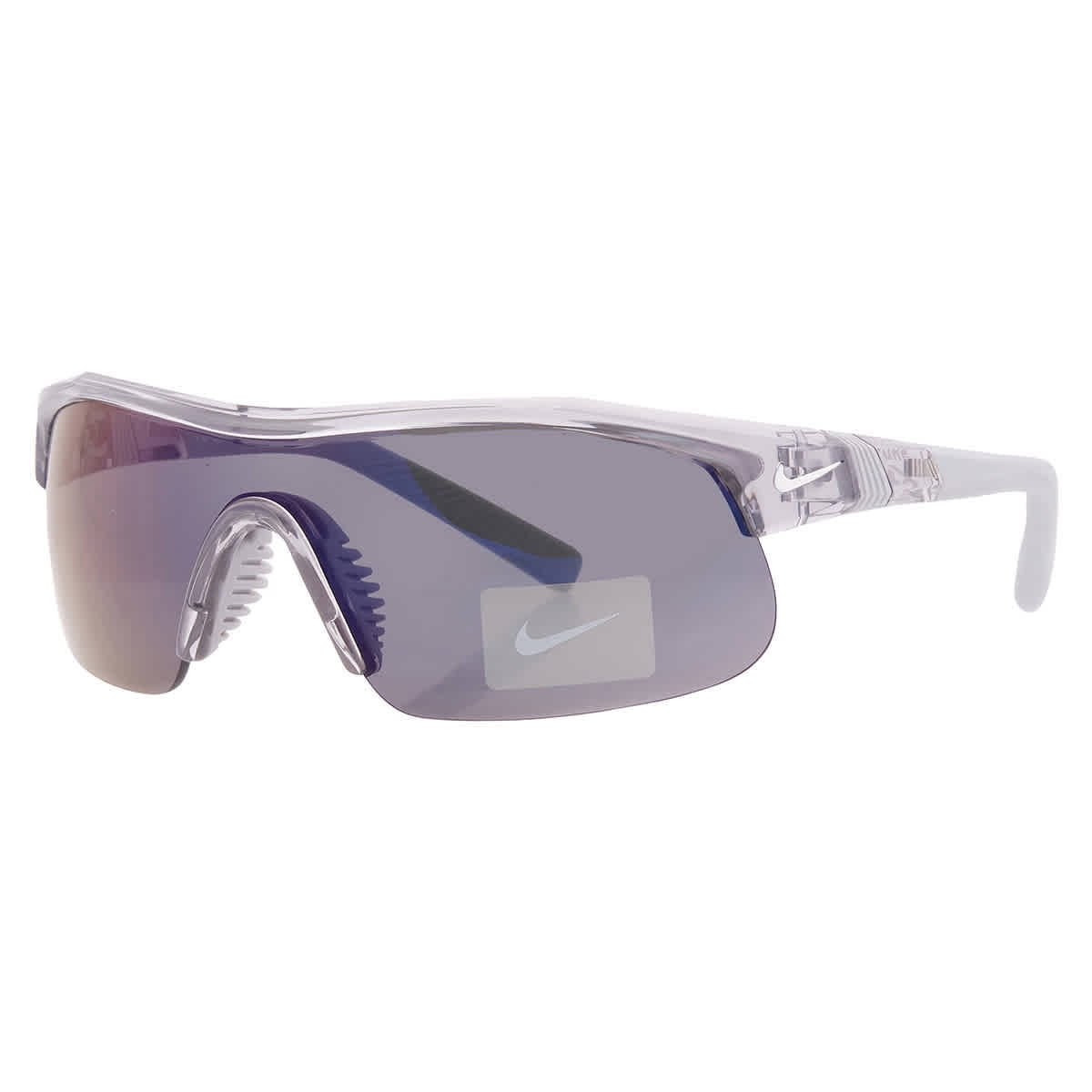 Nike Blue Mirror Shield Men's Sunglasses NIKE SHOW X1 DX6520 065 58