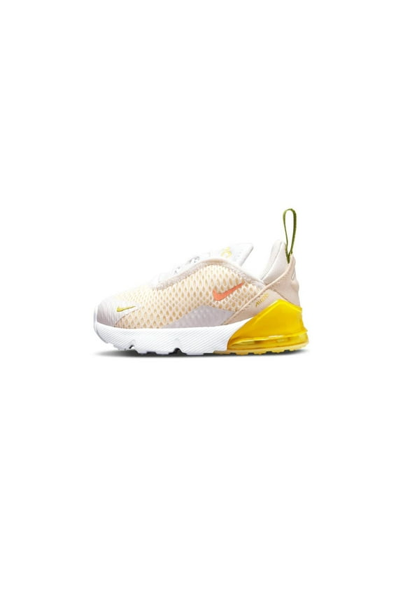 Unisex Toddler Boy’s Air Max 270 Shoes, White/Crimson Bliss, Size 2