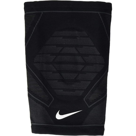 Nike Unisex-Youth Pro Knitted Knee Protectors, 031 Black/Anthracite/White, L