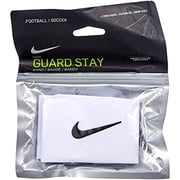Nike Unisexs Guard Stay II Football Straps, White/Black, One Size