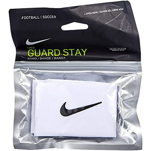 Nike Unisex's Guard Stay II Football Straps, White/Black, One Size