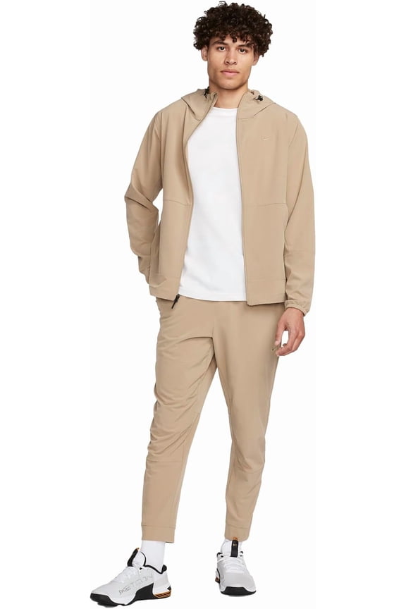 Unlimited Men's Water-Repellent Hooded Versatile Jacket (US, Alpha, Medium, Regular, Khaki/Black/Khaki)