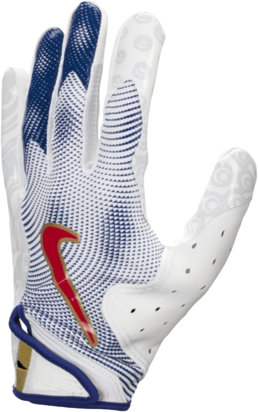 送料無料 新品 NIKE VAPOR JET GLOVES 2XL Nike Vapor Jet Football Gloves Men's 2XL College Navy/Chrome