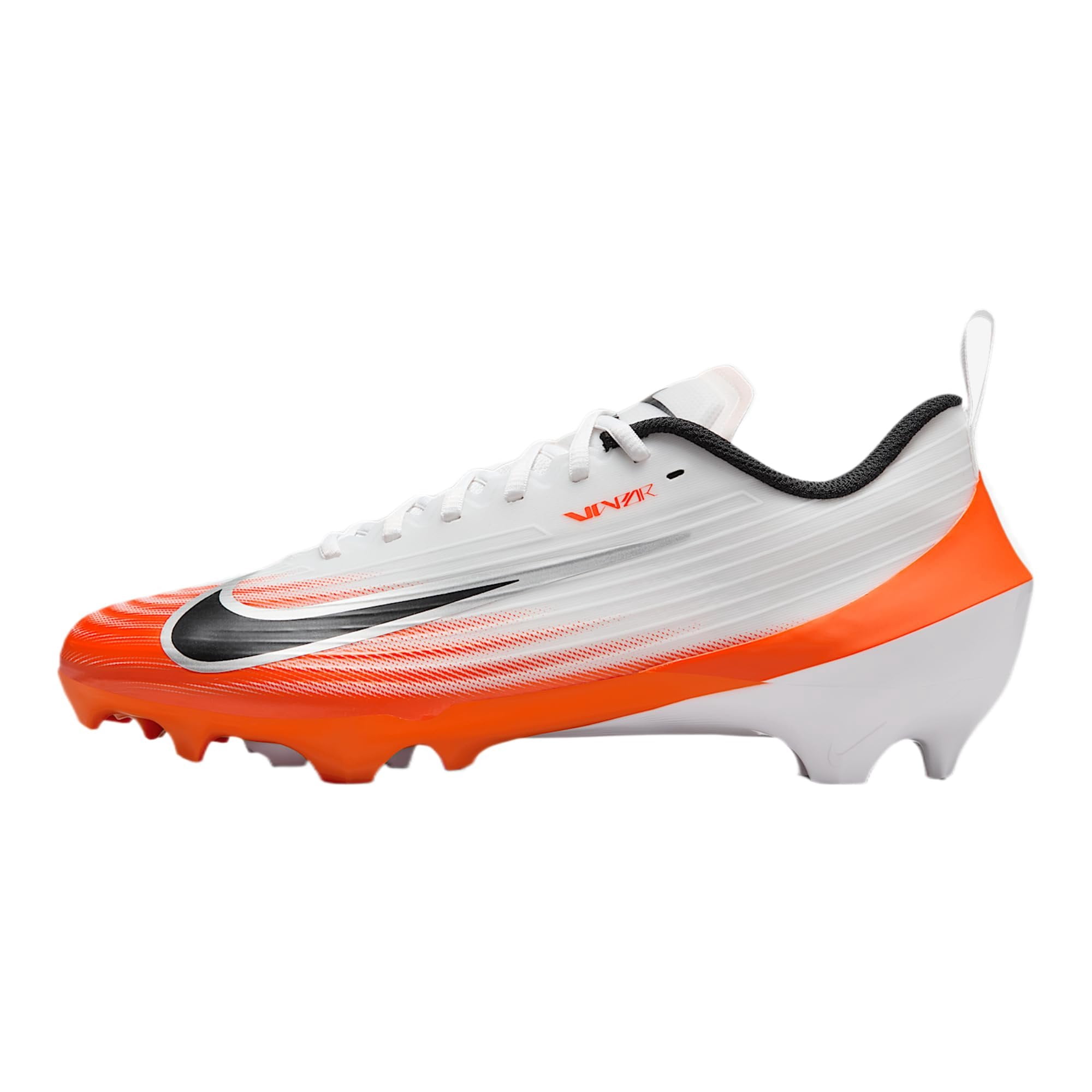 Nike Vapor Speed 3 ‘White Safety Orange Metallic Silver’ Size: 8.5 (FB3303-001) Nike Vapor Speed 3 Football Cleats HM8849-104, White/Safety  main image 2