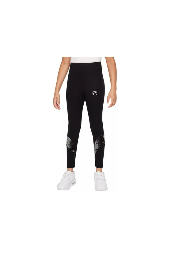 Velour Air Legging Girls Active Pants Size XL, Color: Black