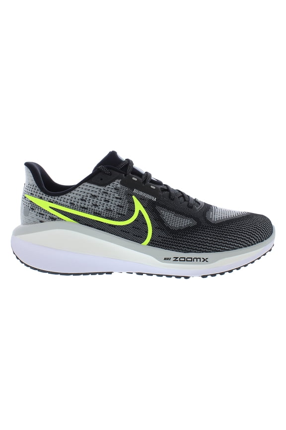 Vomero 17 Unisex Shoes Size 9, Color: Black/Volt/Light Smoke Grey/White