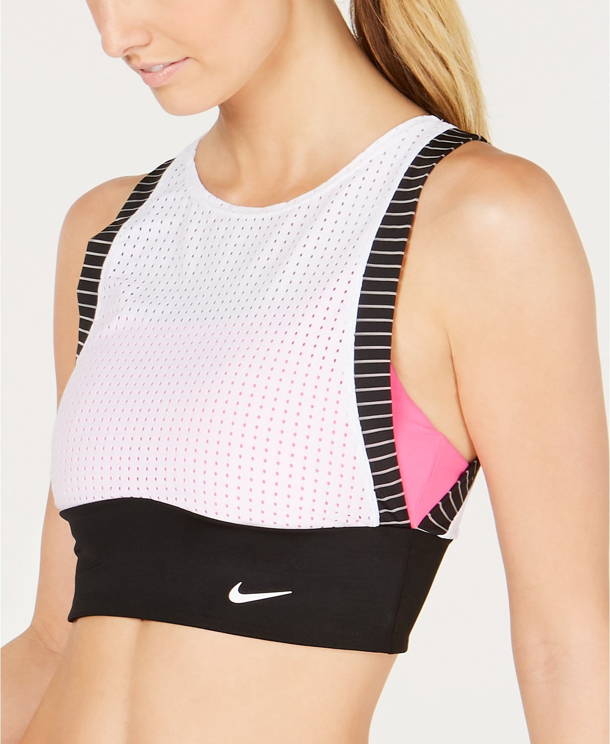Nike sport mesh convertible layered tankini best sale