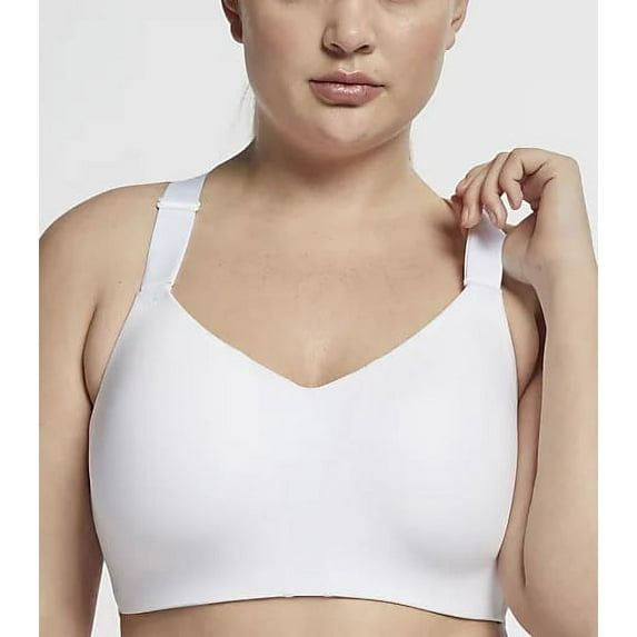 Nike WHITE Plus Size Rival Underwire Sports Bra, US 36E, UK 36DD