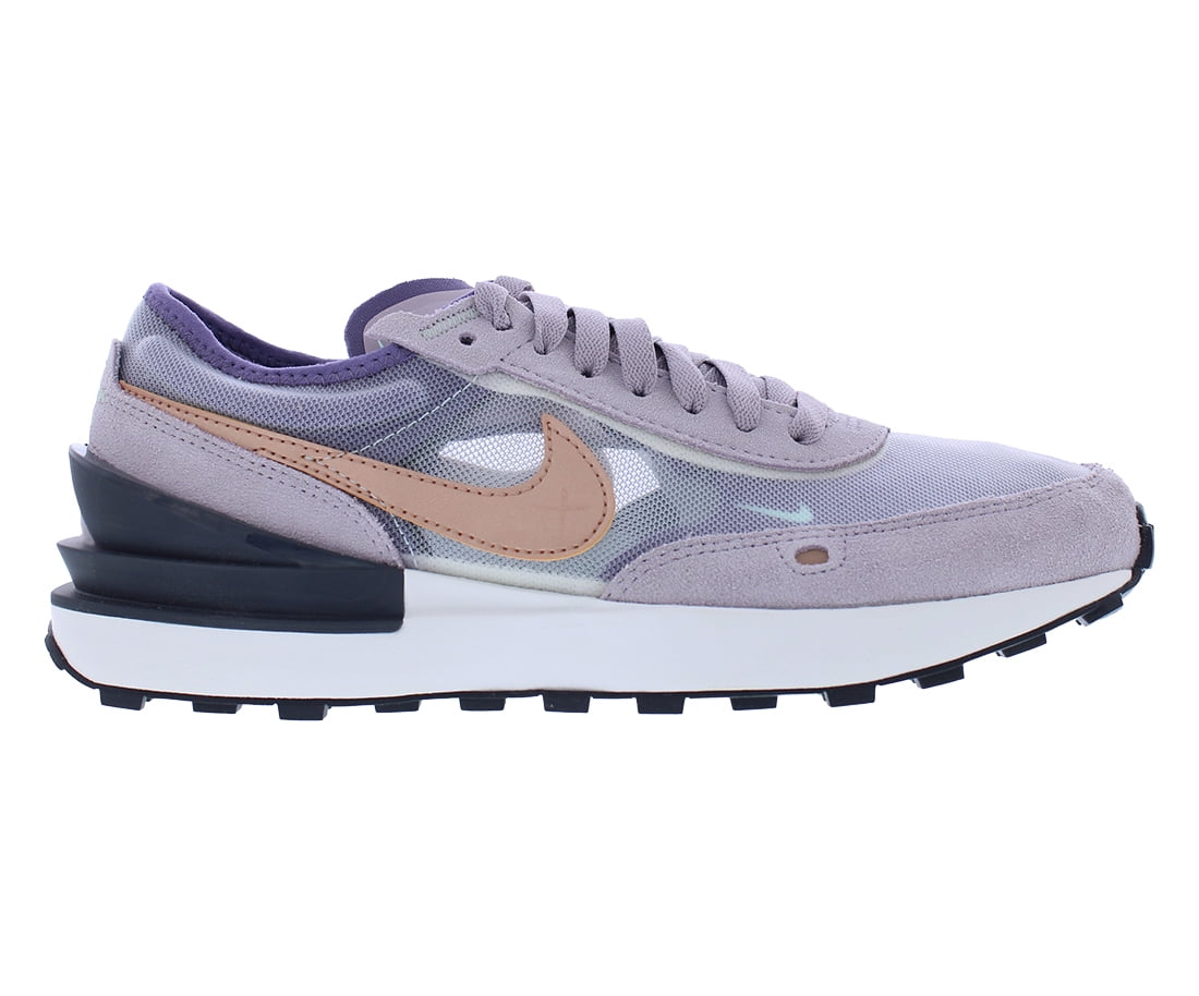 nike waffle one grey purple
