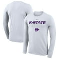 thumbnail image 1 of Nike  White Kansas State Wildcats 2023 On Court Bench Long Sleeve T-Shirt, 1 of 3