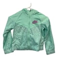 thumbnail image 1 of Nike Windrunner Big Kids Girls Teal Full-Zip Windbreaker Jacket (DM8234-379) (X-Small), 1 of 4