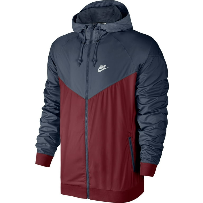 Nike windrunner jacket red and blue hotsell