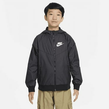 Nike Windrunner Jacket Boys Grade School Size Medium Black/White