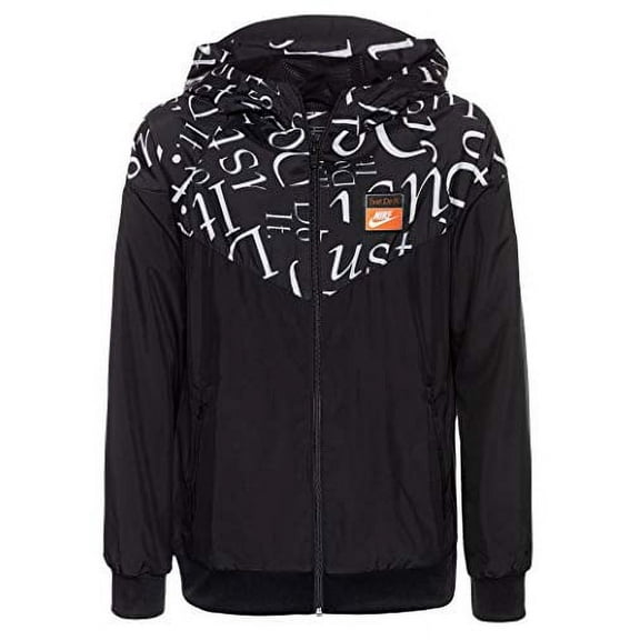 Nike Windrunner Jacket J Giubbotto Nero Da Bambino Boys Jackets Size S, Color: Black