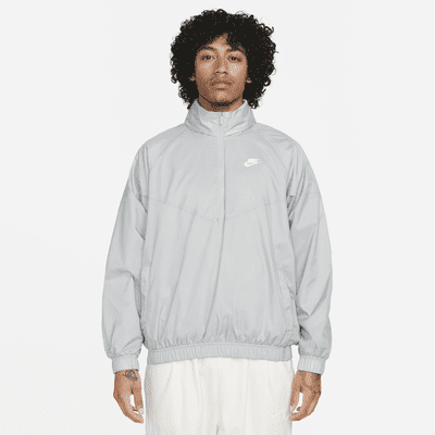 Nike Windrunner Men's Anorak Jacket Color: Light Smoke Grey/White Size: L