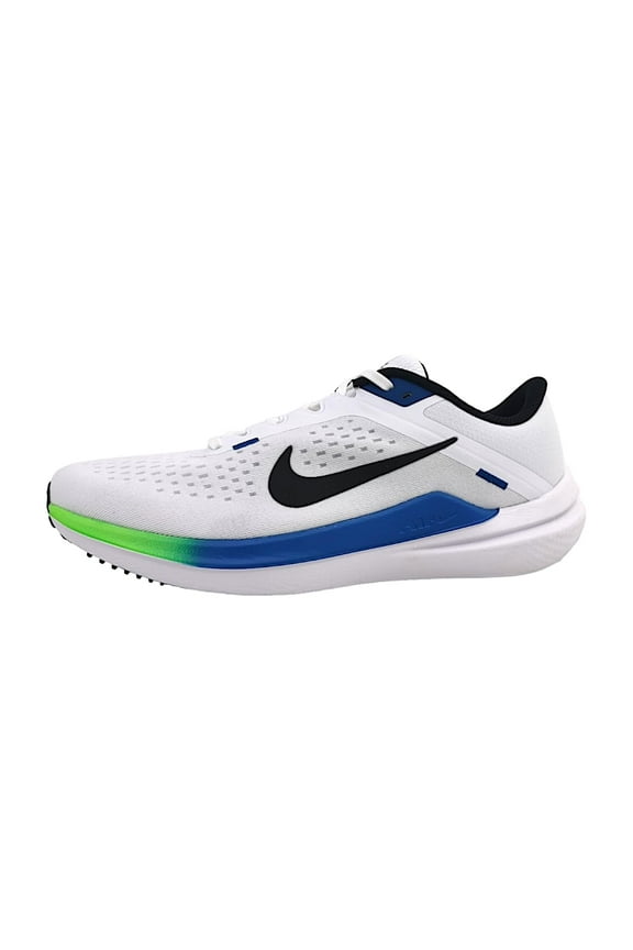 Winflo 10 Men's Road Running Shoes (DV4022-103, White/Star Blue/Green Strike/Black) Size 10