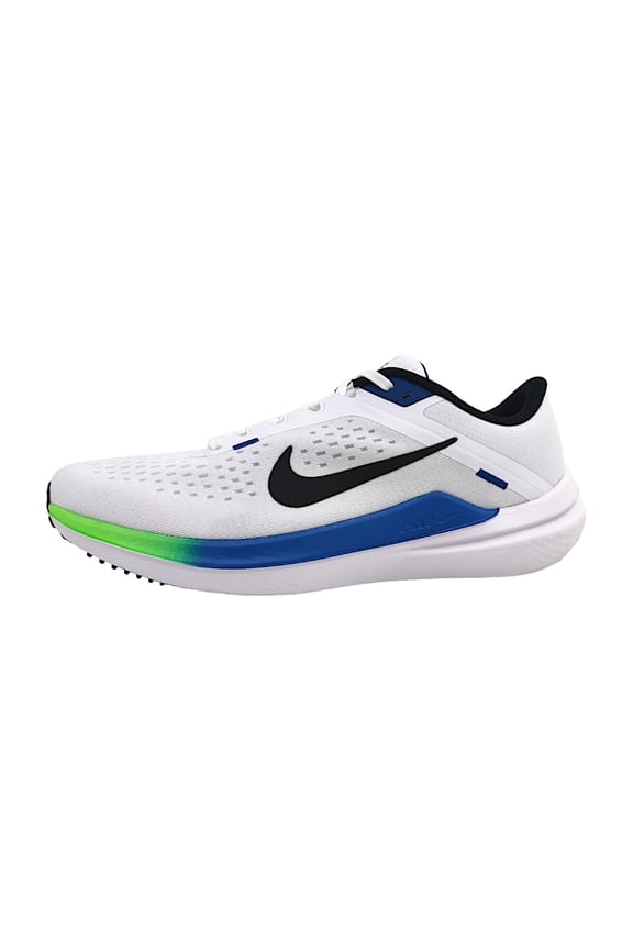 Winflo 10 Men's Road Running Shoes (DV4022-103, White/Star Blue/Green Strike/Black) Size 8.5