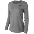 thumbnail image 1 of Nike Women's Legend Long Sleeve Top - Carbon Heather/Carbon Heather/Black - XS, 1 of 2