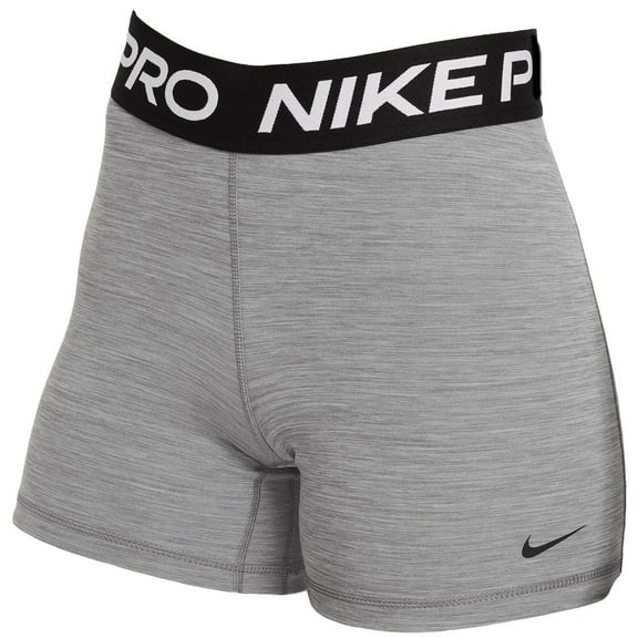 Nike Women's Pro 365 5" Shorts, CZ9831-084 Smoke Grey/Heather/Black, X-Large