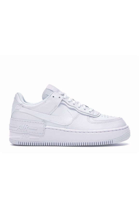 Women's Air Force 1 Low Shadow Triple White Basketball Shoes, from StockX