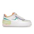 thumbnail image 1 of Nike Women's Air Force 1 Low Shadow White Peach Cream Lime Shoes, from StockX, 1 of 5