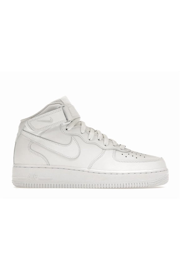 Women's Air Force 1 Mid Triple White Shoes, from StockX