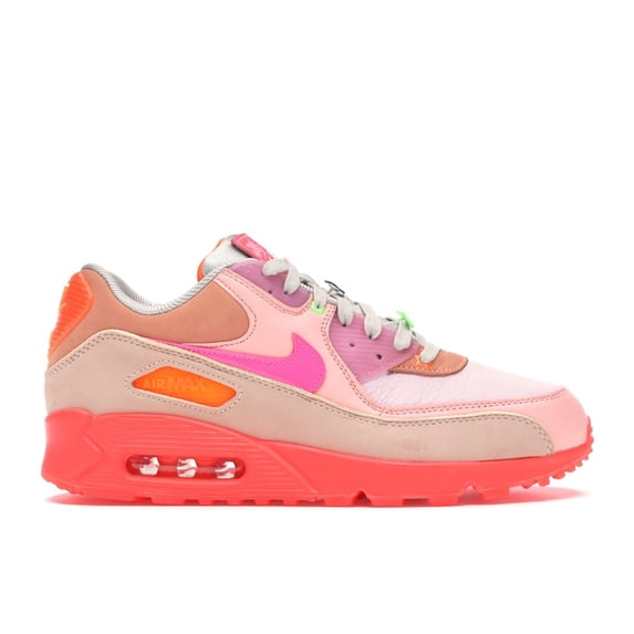 Nike Women's Air Max 90 PRM Platinum Crimson/Bright Purple Running Shoes, from StockX