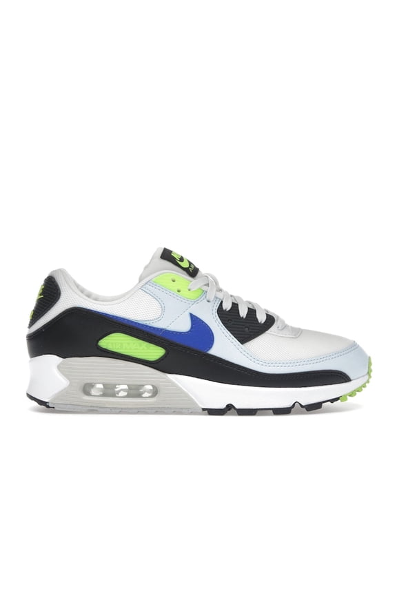 Women's Air Max 90 White Blue Tint Volt Running Shoes, from StockX