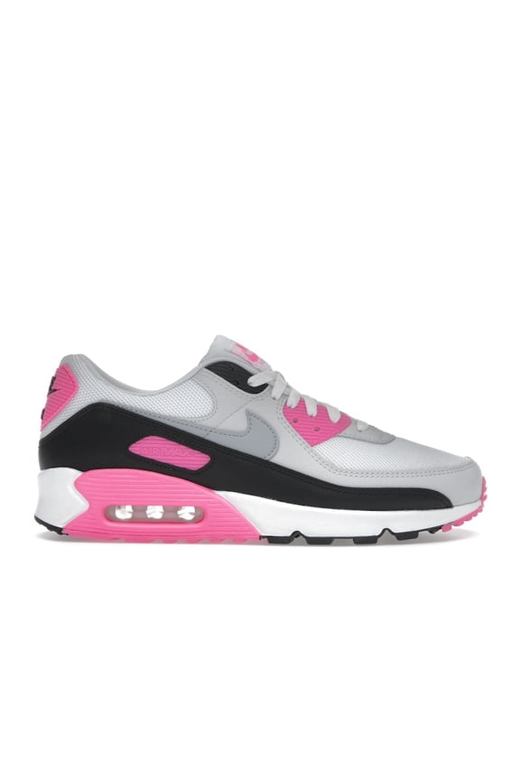 Women's Air Max 90 White Pink Glow Wolf Grey Running Shoes, from StockX