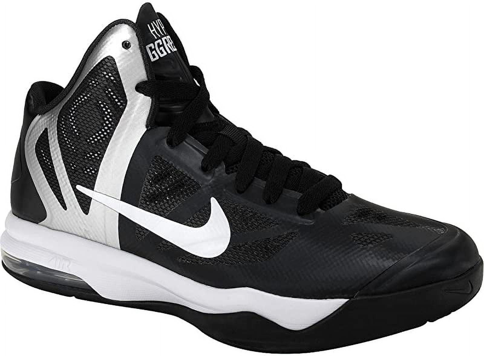 Nike Women's Air Max Hyperaggressor Basketball Shoe, Black/Silver, 5.5 B(M) US - image 1 of 1