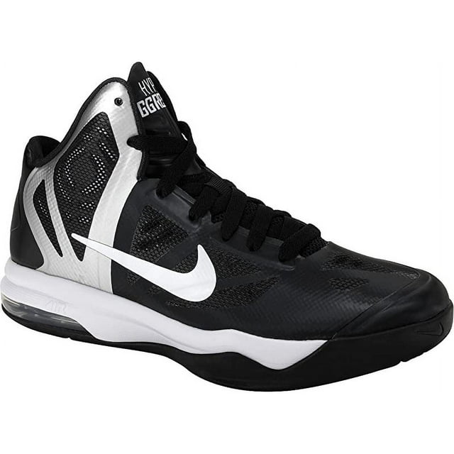 Nike Women's Air Max Hyperaggressor Basketball Shoe, Black/Silver, 5.5 B(M) US