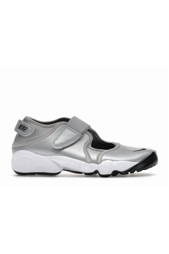 Women's Air Rift Leather Metallic Silver Sail Sandals, from StockX