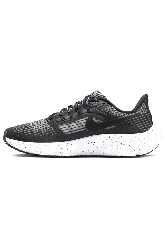 Women's Air Zoom Pegasus 35 GS Running Shoes Competition, Black and Dark Grey, 9