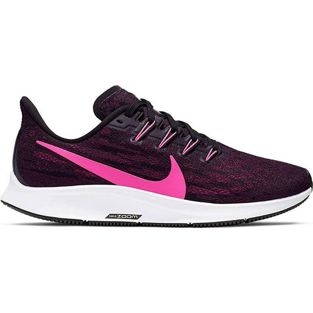 Nike Women's Air Zoom Pegasus 36 Running Shoe, Black/Pink/Berry, 8.5 B(M) US