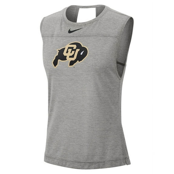 Nike Women's Colorado Buffaloes Grey Breathe Tank Top